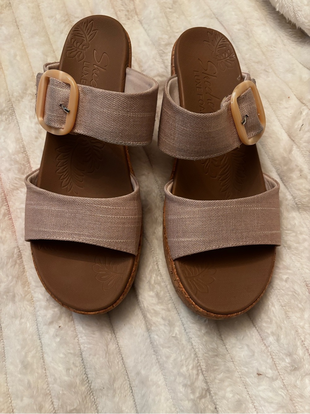 Skechers Women's Brystol Sandal Pale Pink, Strap Sandals Neutral Pink Size 10